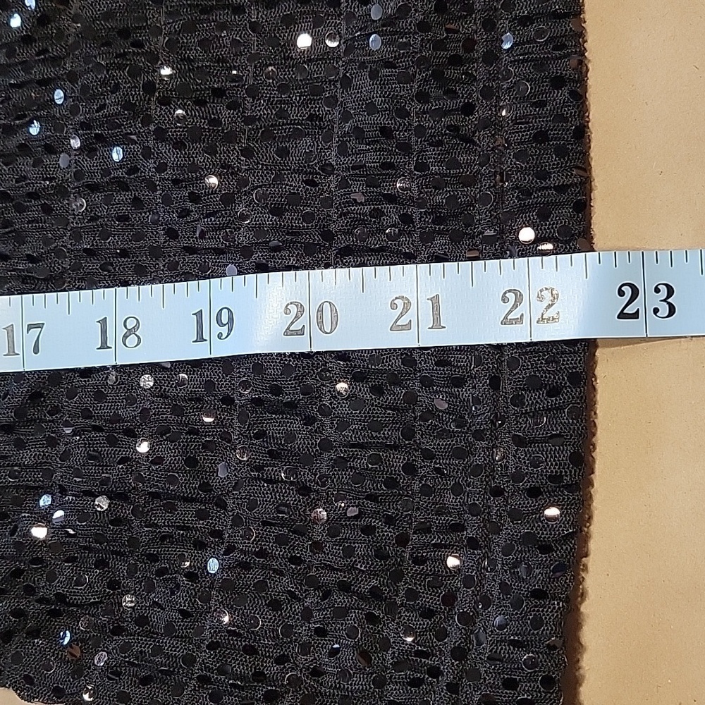 Mossimo Supply Co. Black Sequin Sleeveless Top - Picture 9 of 10